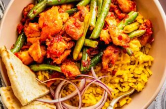 Honey Harissa Chicken and Green Beans