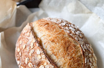 Easy Honey Oat Sourdough Bread Recipe