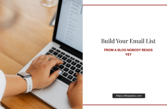 How to Build an Email List From a Tiny Blog