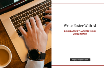 How to Write Faster With AI (Without Sounding Generic)