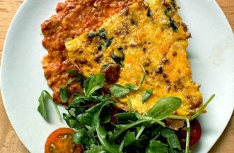 Simple Summery Frittata with Corn & Chorizo