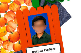 Popsicle Stick Pumpkin Keepsake Craft (Easy Fall Craft for Kids)