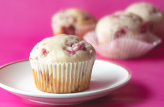 The Best Vegan Almond Raspberry Yogurt Muffins (Easy Recipe)