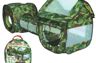 3 PIECE ARMY CAMOUFLAGE KIDS POP UP ADVENTURE PLAY TENT HOUSE & TUBE TUNNEL CAMP