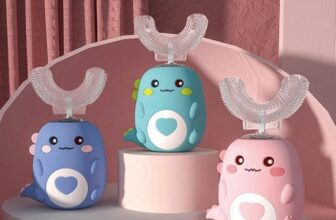 Kids U-Shaped Sonic Electric Toothbrush Children Silicon Toothbrush 360 Degrees