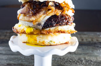 Cheddar Steak Egg & Cheese Biscuit Sandwich