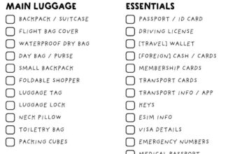 Ultimate FREE Travel Packing List + Printable Checklist
