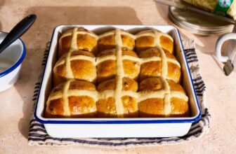 Super Soft Sourdough Hot Cross Buns