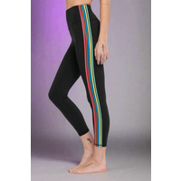 Spiritual Gangster Ada Stripe Leggings Size: L Colour: Black
