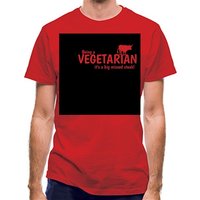 Being a vegetarian – it’s a big missed steak! classic fit.