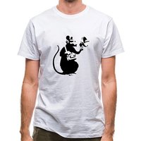 Banksy Listening Rat classic fit.