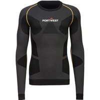 Portwest Dynamic Air Mens Baselayer Top Charcoal XL