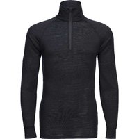 Portwest Mens Merino Wool 1/4 Zip Baselayer Top Black L