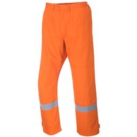 BizFlame Plus Mens Flame Resistant Trousers Orange 3XL 32"