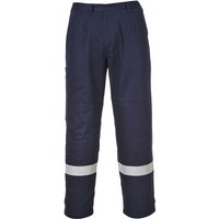 BizFlame Plus Mens Flame Resistant Trousers Navy Blue 2XL 34"