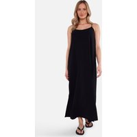 Black Strappy Cross Back Airflow Oversized dress
