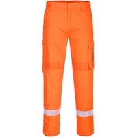 BizFlame Lightweight Stretch Panelled Trousers Orange XL 31"
