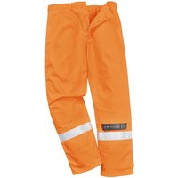 BizFlame Plus Mens Flame Resistant Trousers Orange M 34"
