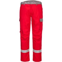 BizFlame Ultra Two Tone Flame Resistant Trousers Red 42" 31"