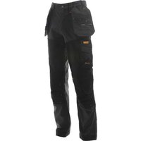 DeWalt Memphis Mens Stretch Work Trousers Grey / Black 30" 29"