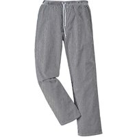 Portwest C079 Bromley Chef Trousers Black / White 3XL 31"