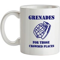 Grenades for those crowded places mug.