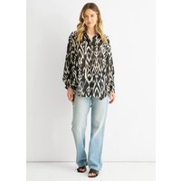 Mono Abstract Print Oversized shirt