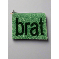 Tiana Designs Hand Beaded BRAT Coin Purse Colour: Green