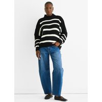 Black Chunky Knit High Neck Jumper