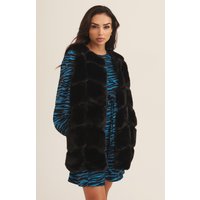 Black Box Cut Faux Fur Gilet Jacket