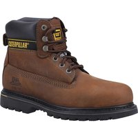Caterpillar Mens Holton Safety Boots Brown Size 7