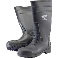 Draper Safety Wellington Boots Black Size 9