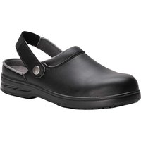 Portwest Steelite SB AE WRU Clean Area Safety Clogs Black Size 2