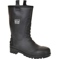 Portwest Neptune S5 CI Waterproof Rigger Safety Boots Black Size 14