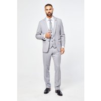 Edwin Silver Grey Notch Lapel Three Piece Suit