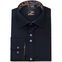Long Sleeve Cotton Navy Shirt