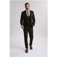 Bromley Olive 3 Piece Suit