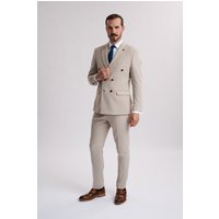 HM5 Stone Double Breasted Two Piece Suit