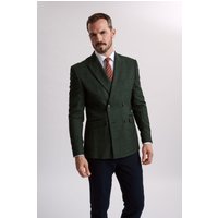 Caridi Olive Double Breasted Blazer