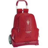 School Rucksack with Wheels Evolution Real Sporting de Gijón Red