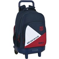School Rucksack with Wheels F.C. Barcelona Corporativa Blue Maroon (33 x 45 x 22 cm)