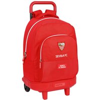 School Rucksack with Wheels Sevilla Fútbol Club Red (33 x 45 x 22 cm)