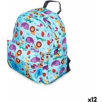 School Bag Pincello 587 Multicolour 28 x 12 x 22 cm animals (12 Units)