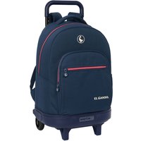 School Rucksack with Wheels El Ganso Classic Navy Blue 33 X 45 X 22 cm