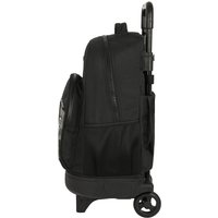 School Rucksack with Wheels Safta Stone Black 33 x 45 x 22 cm