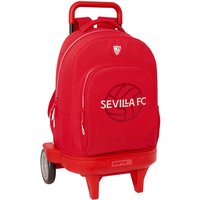 School Rucksack with Wheels Sevilla Fútbol Club Red 33 x 45 x 22 cm