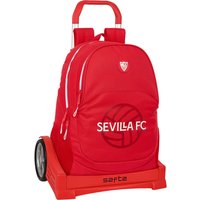 School Rucksack with Wheels Sevilla Fútbol Club Red 32 x 44 x 16 cm