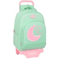 School Rucksack with Wheels BlackFit8 Moon Green 32 x 42 x 15 cm