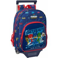 School Rucksack with Wheels PJ Masks Ready Navy Blue 26 x 34 x 11 cm