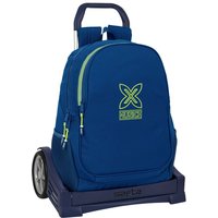 School Rucksack with Wheels Munich North Navy Blue 32 x 44 x 16 cm
